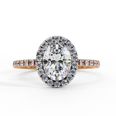 The Elara Oval Halo Ring