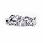 The Aurora Bloom Round Cut Ring