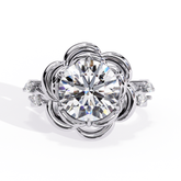 The Golden Dahlia Round Cut Ring