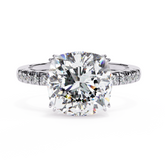 Eternal Radiance Cushion-Cut Diamond Ring