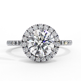 Celestial Aura Round Cut Ring