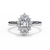 Lunara Crown Marquise Cut Ring