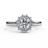 Lumira Bloom Round Cut Ring