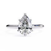 The Celeste Dew Pear Cut Ring