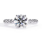 The Golden Whirl Round Cut Ring