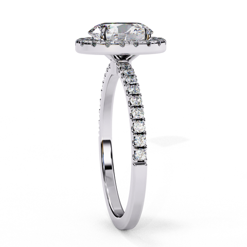 The Elara Oval Halo Ring