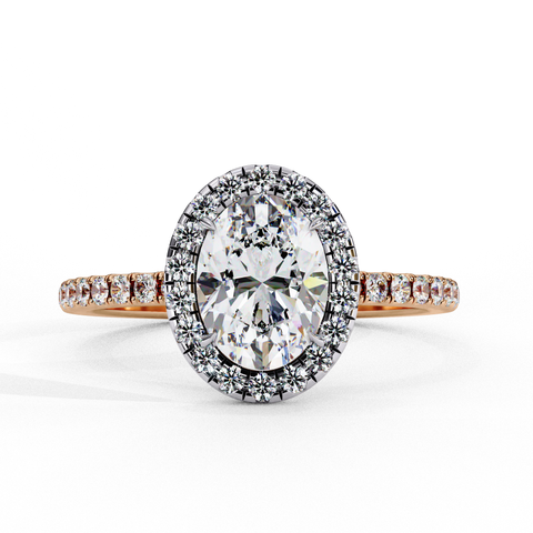The Elara Oval Halo Ring