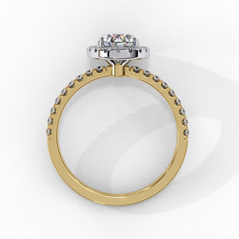 The Elara Oval Halo Ring