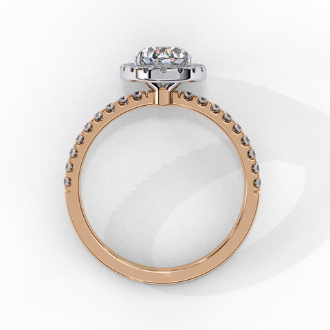 The Elara Oval Halo Ring