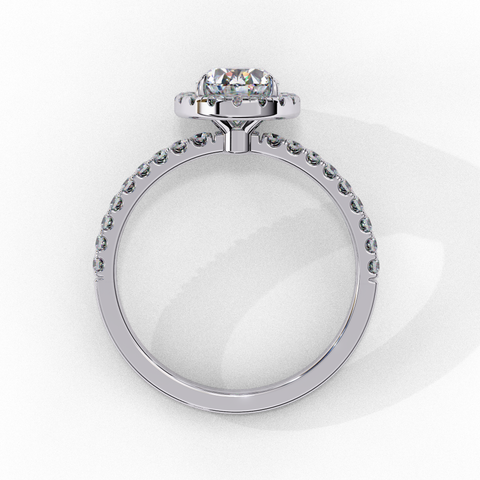 The Elara Oval Halo Ring
