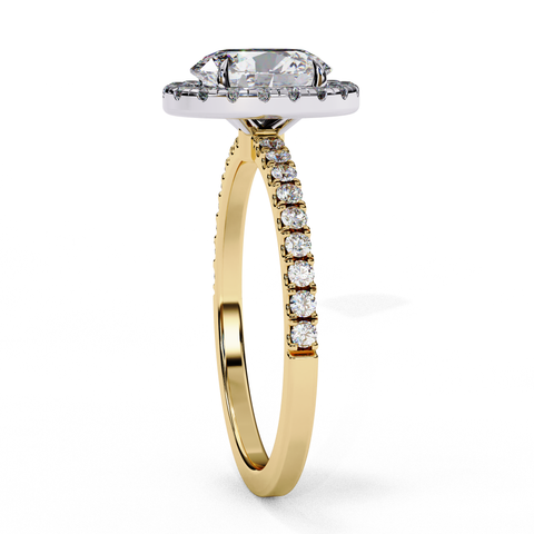 The Elara Oval Halo Ring