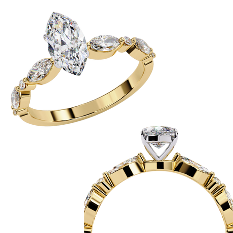 Nerina Spark - Marquise-cut Ring