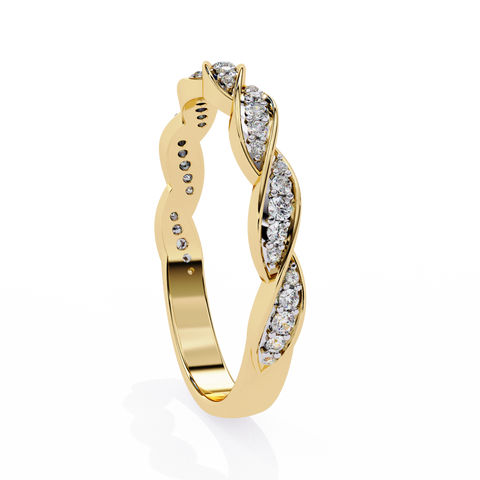 The Twilight Vine Round Cut Ring