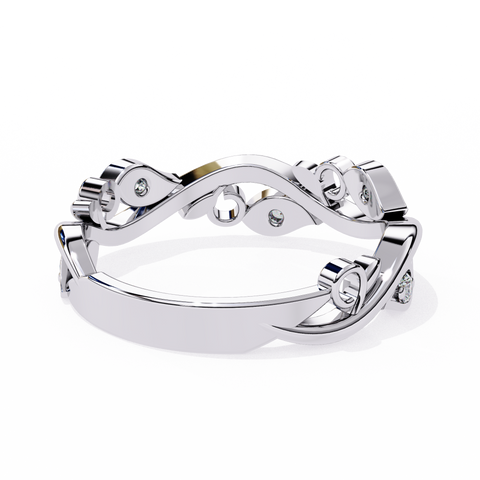 The Aurora Bloom Round Cut Ring