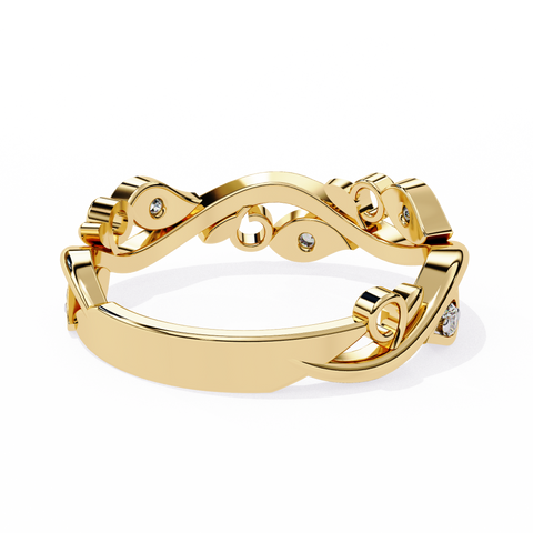 The Aurora Bloom Round Cut Ring