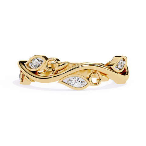 The Aurora Bloom Round Cut Ring