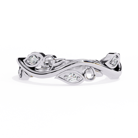 The Aurora Bloom Round Cut Ring