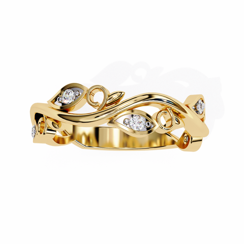 The Aurora Bloom Round Cut Ring