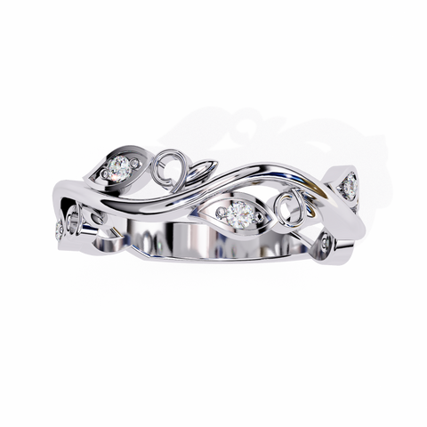 The Aurora Bloom Round Cut Ring