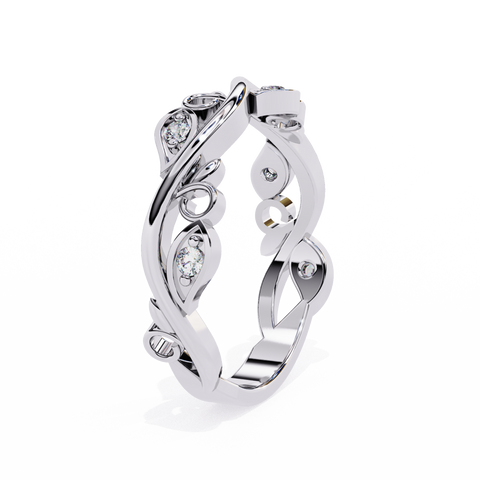 The Aurora Bloom Round Cut Ring