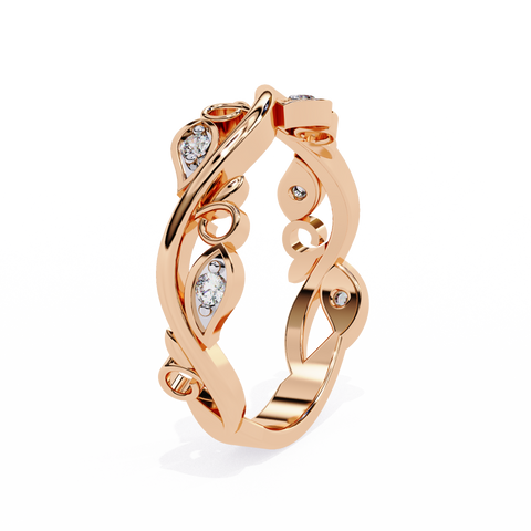 The Aurora Bloom Round Cut Ring