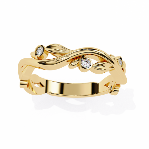 The Elysian Vine Round Cut Ring