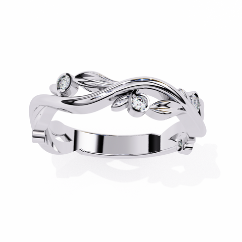 The Elysian Vine Round Cut Ring