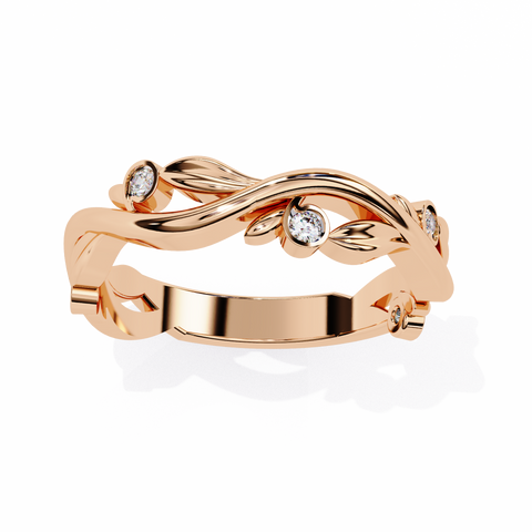 The Elysian Vine Round Cut Ring