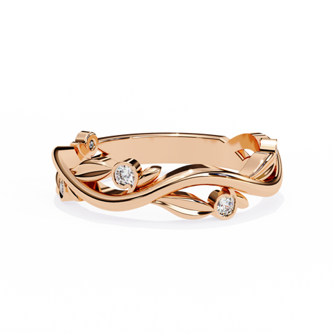 The Elysian Vine Round Cut Ring