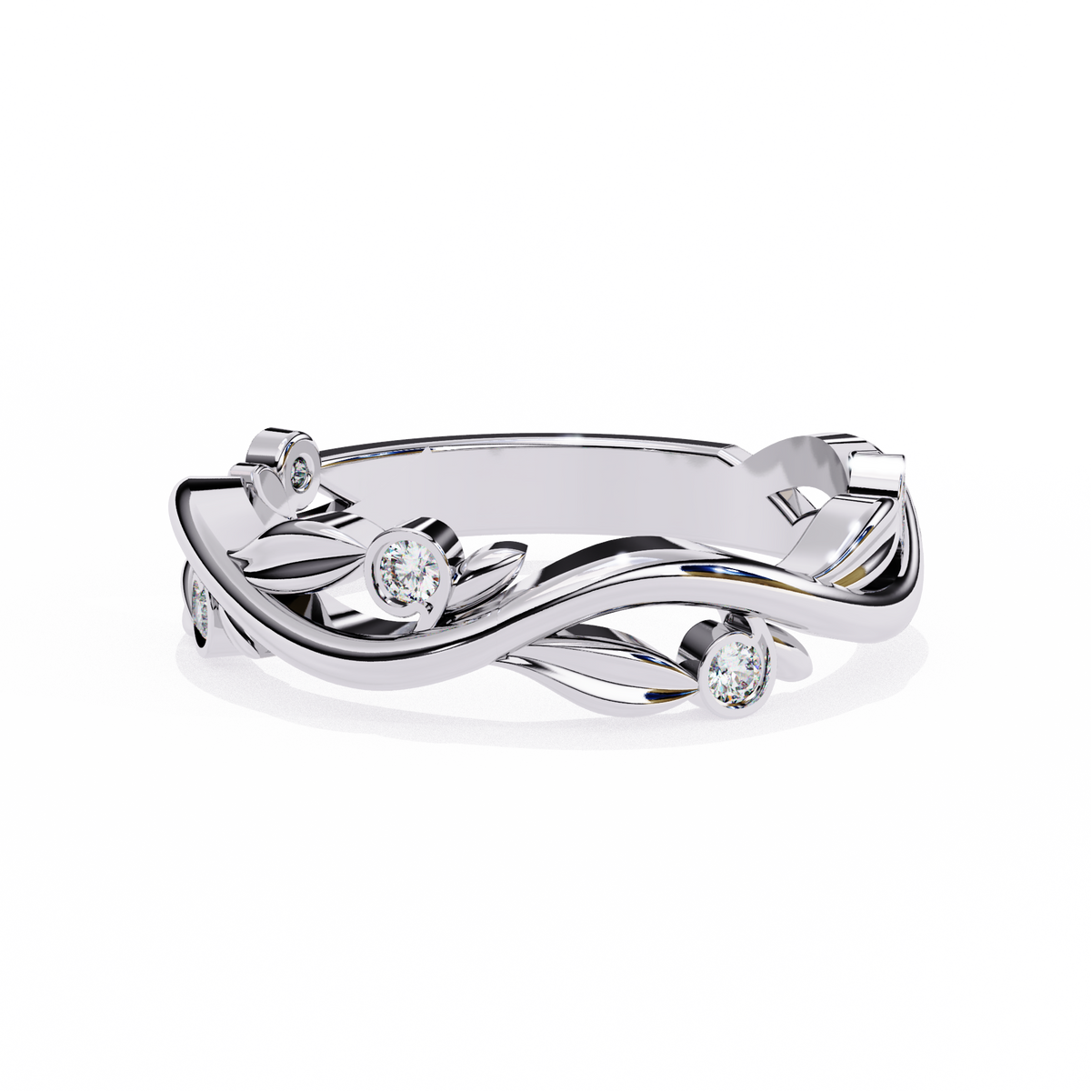 The Elysian Vine Round Cut Ring