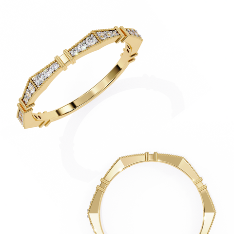 The Auric Ascend Round Cut Ring