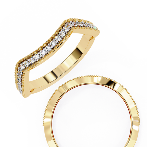 The Celestia Curve Round Cut Ring