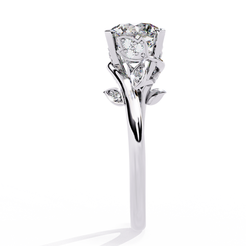 The Whispering Willow Round Cut Ring