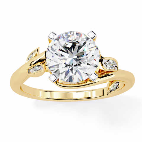 The Whispering Willow Round Cut Ring