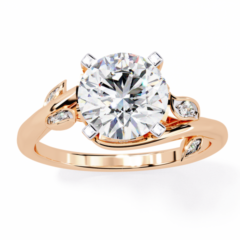 The Whispering Willow Round Cut Ring