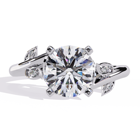 The Whispering Willow Round Cut Ring