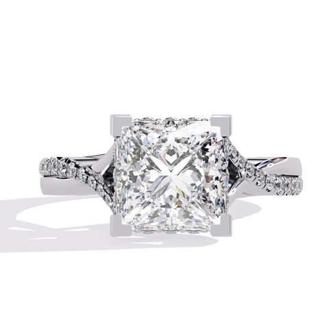 The Elysian Flame Princess Cut Ring