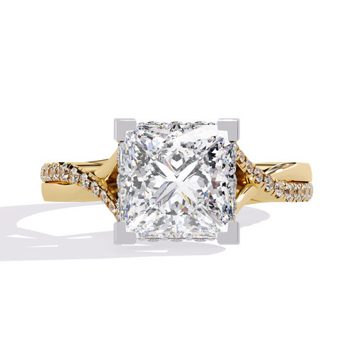 The Elysian Flame Princess Cut Ring