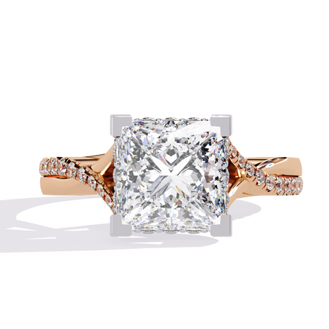 The Elysian Flame Princess Cut Ring
