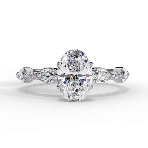 Elegant Oval-Cut Ring