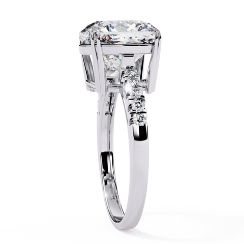 Eternal Radiance Cushion-Cut Diamond Ring