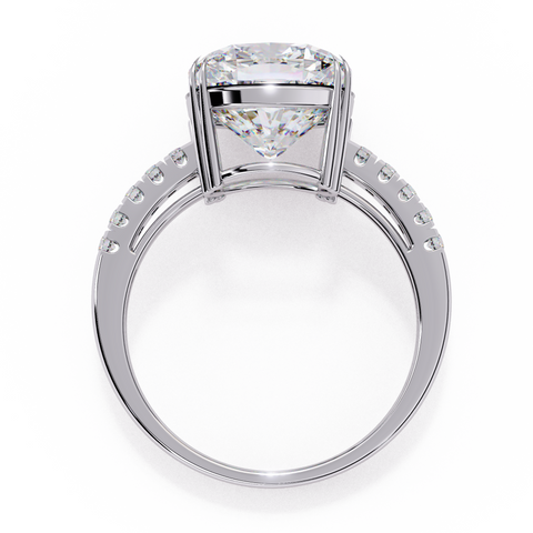 Eternal Radiance Cushion-Cut Diamond Ring