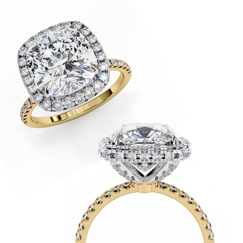 Celestial Cushion Cut Ring
