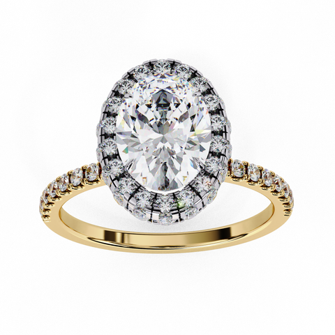 Elysian Bloom Oval Cut Ring