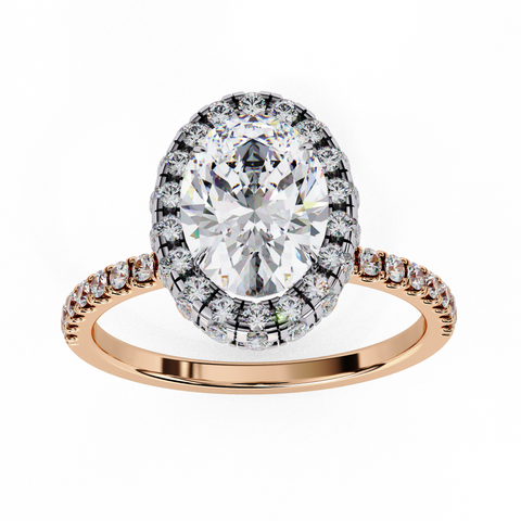 Elysian Bloom Oval Cut Ring
