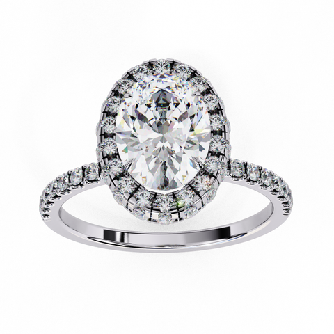 Elysian Bloom Oval Cut Ring