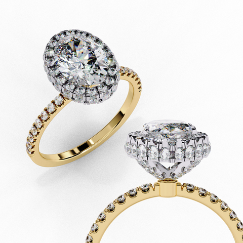 Elysian Bloom Oval Cut Ring