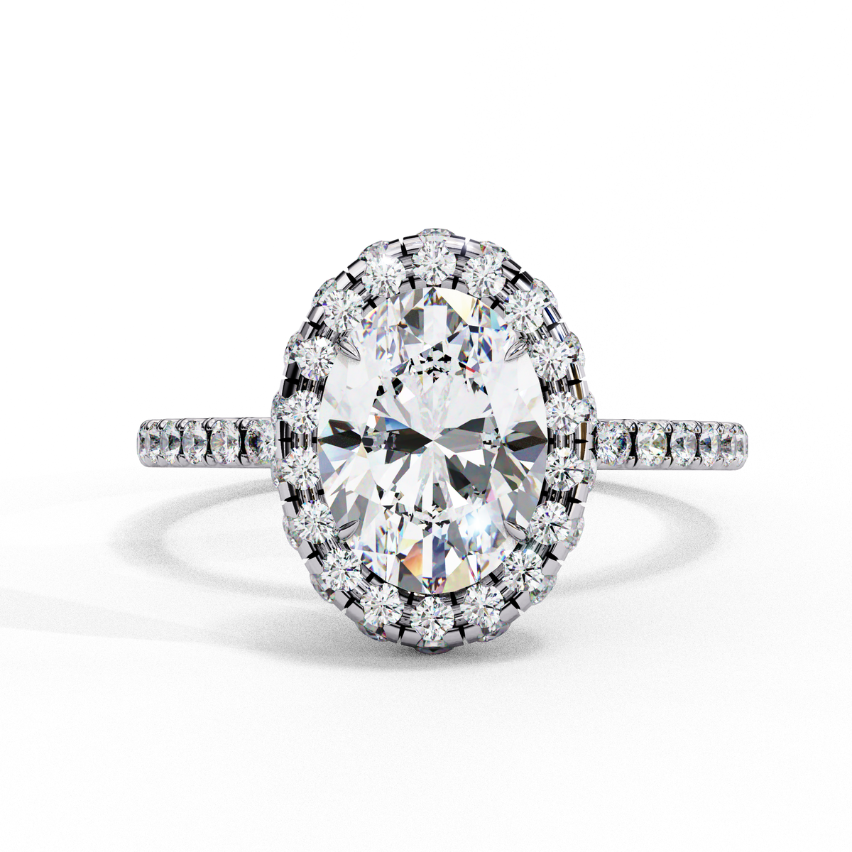 Elysian Bloom Oval Cut Ring