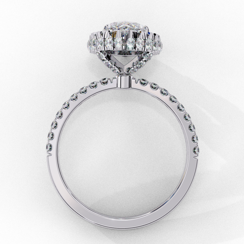 Myrrine Crown Marquise-Cut Double Halo Ring