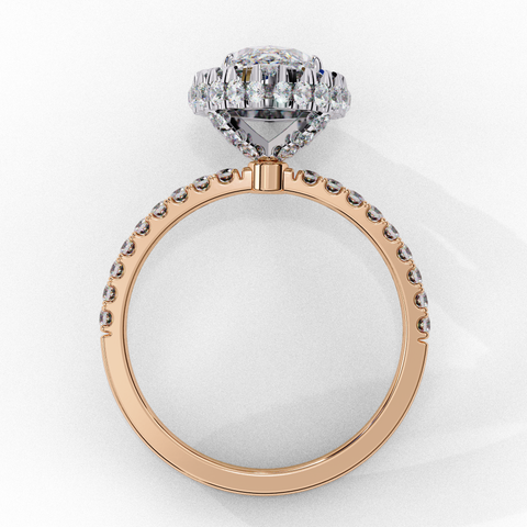 Myrrine Crown Marquise-Cut Double Halo Ring